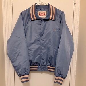 NWOT Levi's Quilted Blue Bomber Jacket